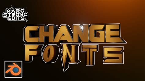 CHANGE FONTS IN BLENDER 2.8 | Tutorial - YouTube