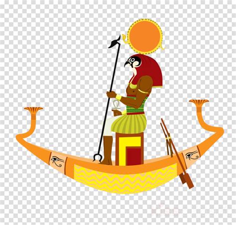 Download Egyptian Gods Transparent Clipart Ancient - Ra Egyptian God Boat - Png Download - Full ...