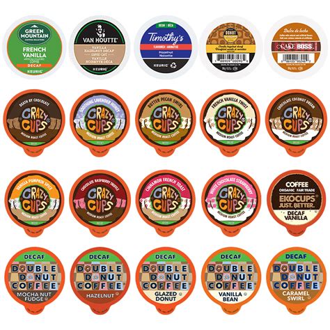 Perfect sampler variety Pack Pods, Flavored Decaf Coffee, 20 Count - Walmart.com - Walmart.com