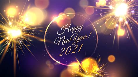 Happy New Year 2021 Fireworks Background - XFXWallpapers