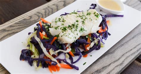 Baked Skrei and Vegetables in a White Wine–Shallot Sauce | Seafood from Norway