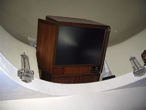 Watch a little TV in bed | This enormous television is perch… | Flickr