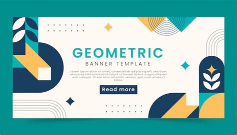 Free Vector | Flat design geometric horizontal banner