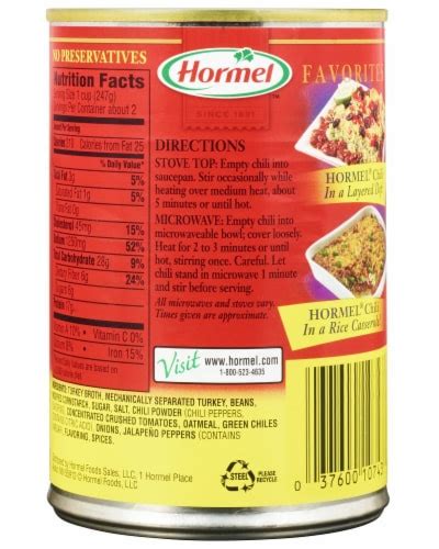 Hormel Turkey with Beans Chili, 15 oz - Ralphs