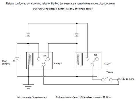 THORPNICS: Flip-flop or bistable latching using relays.