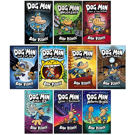 Dog Man Series 1-10 Books Collection Set By Dav Pilkey (Dog Man ...