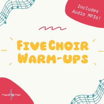 Five Choir Warm Ups - With Audio MP3s! by Magical Day Music | TPT