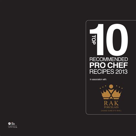 Top 10 Pro Chef Recommended Recipes by The Pro Chef Middle East - Issuu