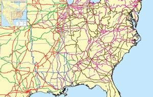 Rail Map Of America - Alysia Margeaux