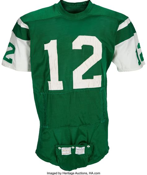 1970-73 Joe Namath Game Worn New York Jets Jersey, MEARS A10.... | Lot ...