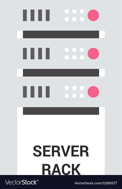 Server rack icon Royalty Free Vector Image - VectorStock