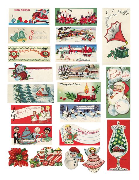 The Cheeky Seagull: Free Printable Vintage Christmas Tags!!