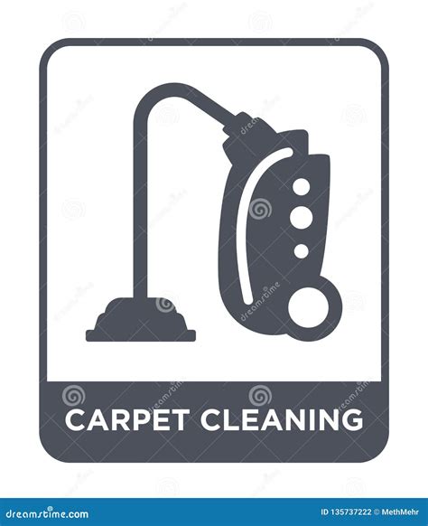 Carpet Cleaning Icon in Trendy Design Style. Carpet Cleaning Icon Isolated on White Background ...