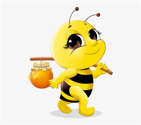 Abeille Dessin Tube Funny Bee Clipart Abeja Png Png - Cute Honey Bee Cartoon Transparent PNG ...