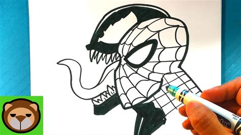 EASY How to Draw SPIDER-MAN and VENOM - YouTube