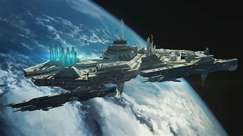 UqmtFvHTTlGwqeFseWLL (1920×1080) | Space station, Spaceship art, Space ...