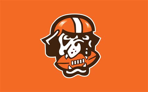 Download Cleveland Browns Dog NFL Team Logo Wallpaper | Wallpapers.com