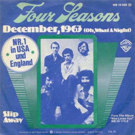 Single Stories: Frankie Valli & The Four Seasons, “December, 1963 (Oh ...