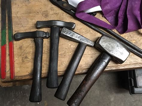 Forged hammer collection Blacksmith Hammer, Forging Metal, Iron Work ...