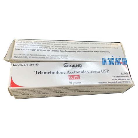 Thuốc bôi Triamcinolone Acetonide 0.1% mua ở đâu giá bao nhiêu?