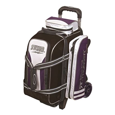 Storm 2 Ball Rolling Thunder Bowling Bag by Storm- Purple/Black/White () Sporting Goods Indoor ...