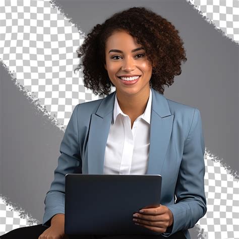 Premium PSD | African american corporate lawyer woman working in office with tablet pc