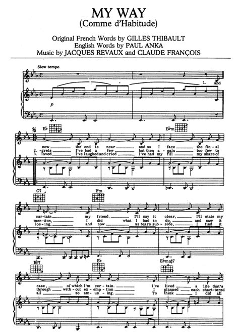 MY WAY Piano Sheet music | Easy Sheet Music