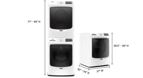 Stackable Washer and Dryer Dimensions | Maytag