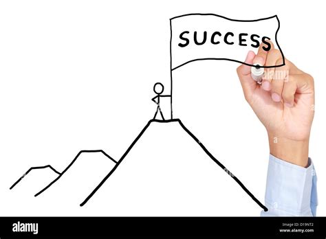 Man drawing success meaning on white board Stock Photo, Royalty Free Image: 52460466 - Alamy