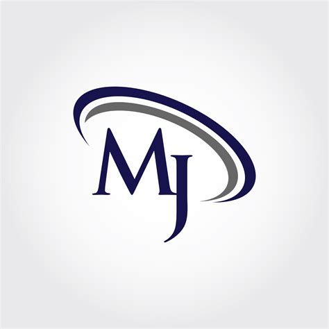 Monogram MJ Logo Design By Vectorseller | TheHungryJPEG