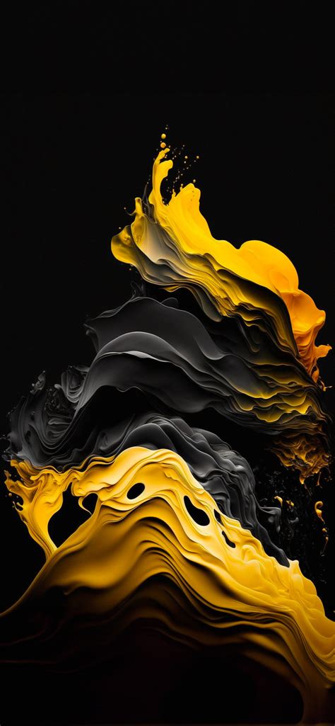 Water Color Gold and Black | OLED - Wallpapers Central