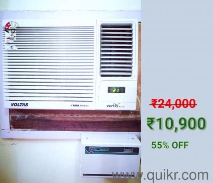 Excellent condition Voltas 1 Ton Window AC with Stabilizer + Remote ...