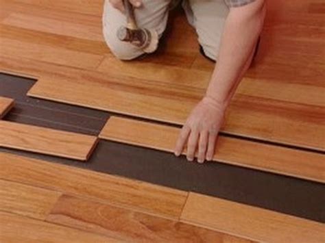 Floating Hardwood Floor Installation - YouTube