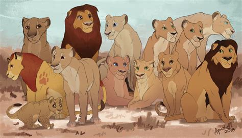 The Pride at Pride Rock by Apohe | Lion king art, Lion king drawings, Lion king fan art