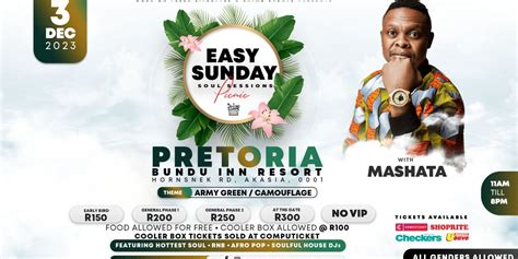 Easy Sunday Soul Sessions Picnic Pretoria - Computicket BoxOffice