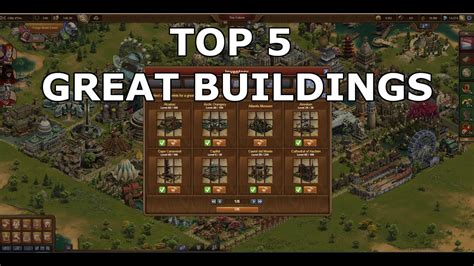 Forge of Empires: My Top 5 Great Buildings - YouTube