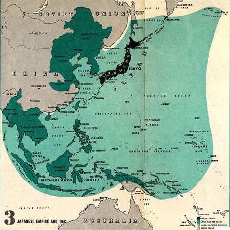 Japanese Empire Aug 1942 map | Japan map, Asia map, Map