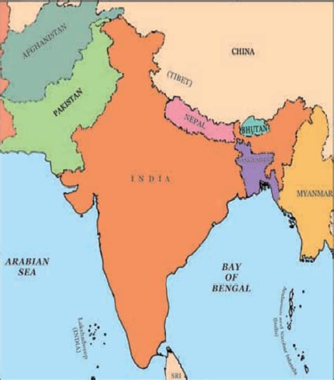 NCERT Notes Geography, Our Country India; Physical features; political divisions