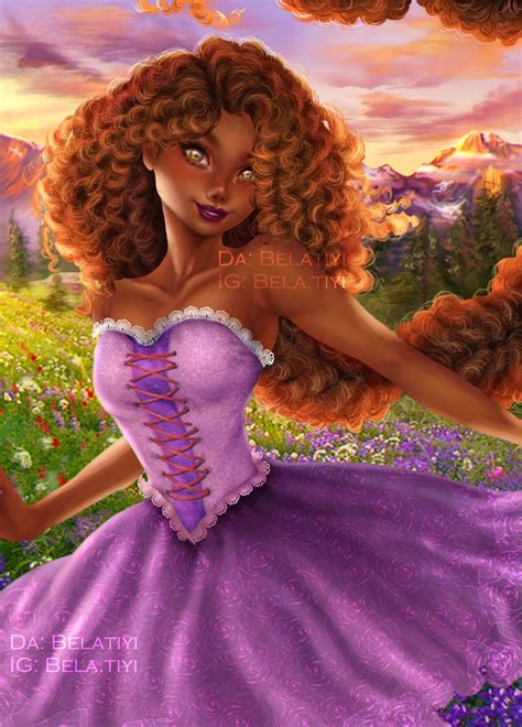 R a p u n z e l | Black girl magic art, Black women art, Black disney princess