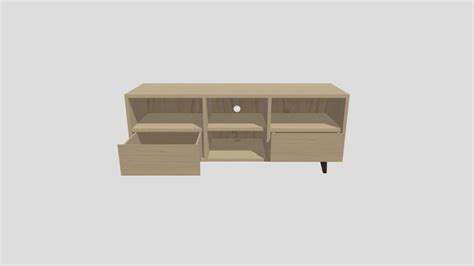 Wood Furniture for TV - Download Free 3D model by MauroGonzalezA [c6e3f5d] - Sketchfab