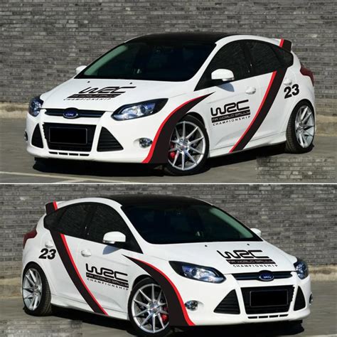 Car Styling Car Door Stickers Stripes Fleet Color Change Vinyl Sport ...