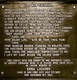 Statue of Liberty Poem by Emma Lazarus