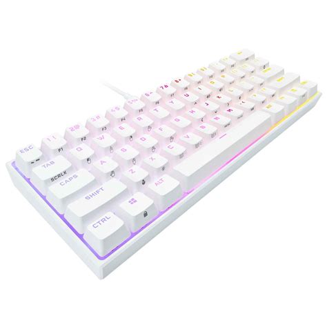 Corsair K65 RGB MINI 60% Mechanical Gaming Keyboard White (Cherry MX) - JB Hi-Fi