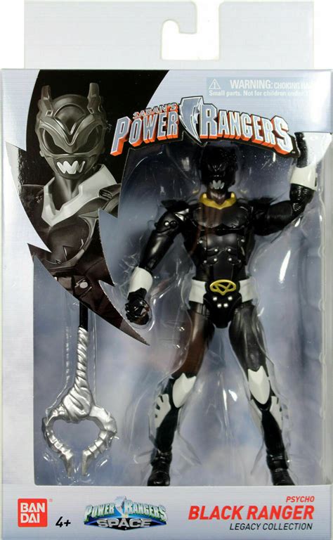 Hasbro Power Rangers Space Psycho Black Ranger 6" Action Figure