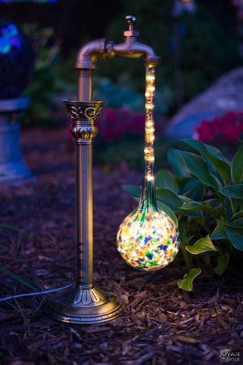 DIY Waterdrop Solar Garden Lights - The Navage Patch