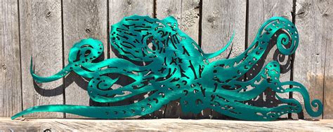 2ft steel octopus | Wall sculpture art, Metal wall art, Metal sculpture wall art