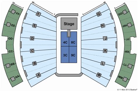 Assembly Hall Seating Map