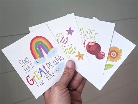 Free Encouragement Cards for Kids | Children's Worship Bulletins Blog