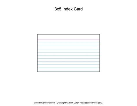 Printable Index Card Templates: 3×5 and 4×6 – Tim's Printables | Note ...