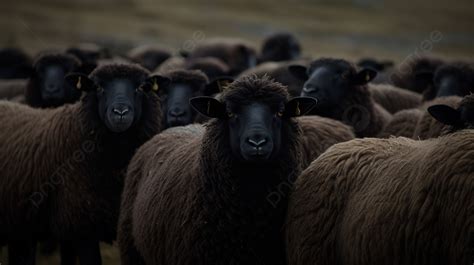 Group Of Sheep With Black Eyes Background, Picture Of Black Sheep Background Image And Wallpaper ...